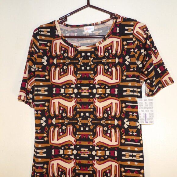 NWT Lularoe Egyptian Pattern Print Maxi Dress Sz L - Picture 2 of 7